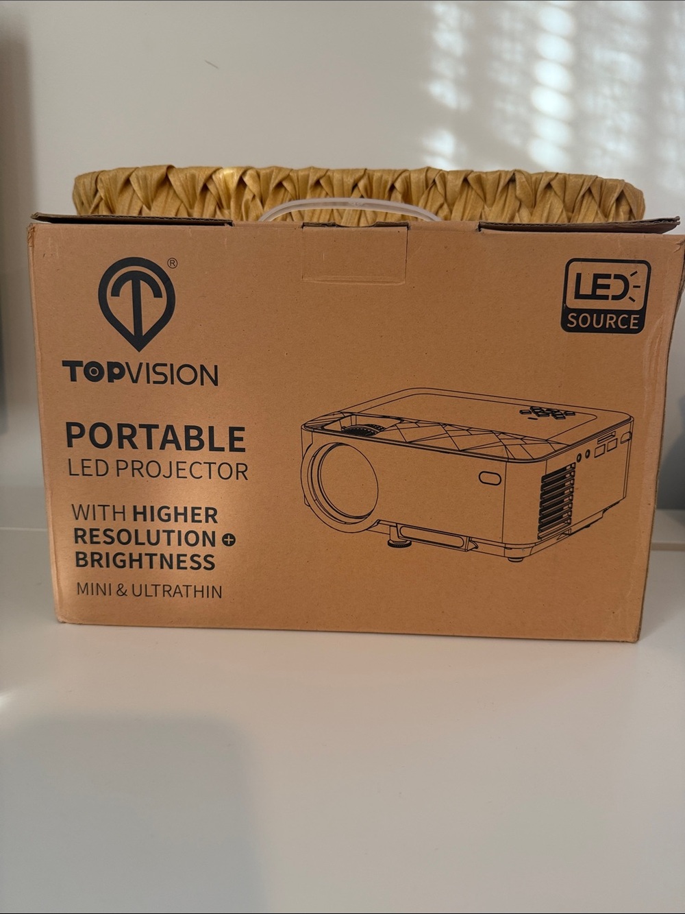 Portable LED Projector - White